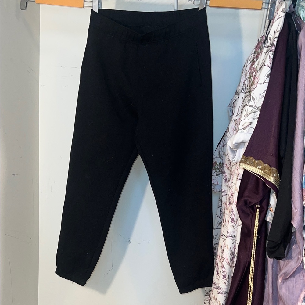 H&M Black Women's Pants sporty gym